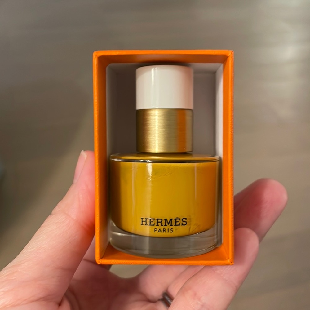 Hermes nail polish in Jaune Impérial